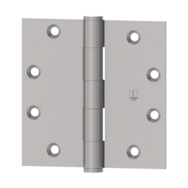 Hager Hinge 4 x 4 in. No.008578FLAT L1 Steel Mortise Hinge - Flat Black 12794L1.BX - main